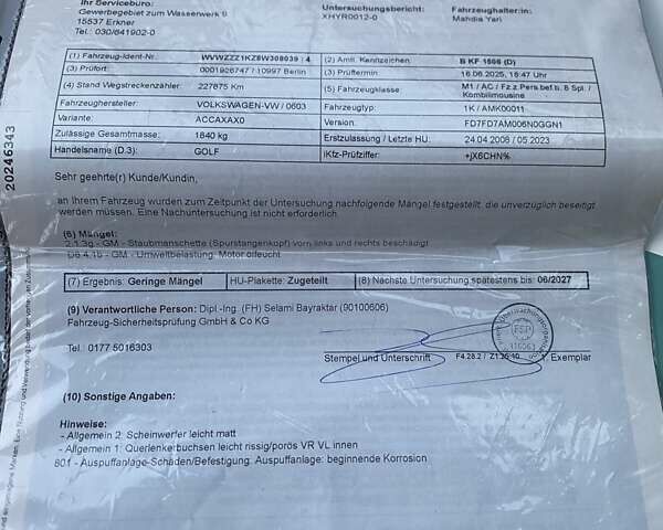 Чорний Фольксваген Гольф, об'ємом двигуна 1.4 л та пробігом 231 тис. км за 6850 $, фото 23 на Automoto.ua