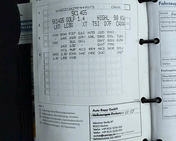 Черный Фольксваген Гольф, объемом двигателя 1.4 л и пробегом 227 тыс. км за 8500 $, фото 101 на Automoto.ua