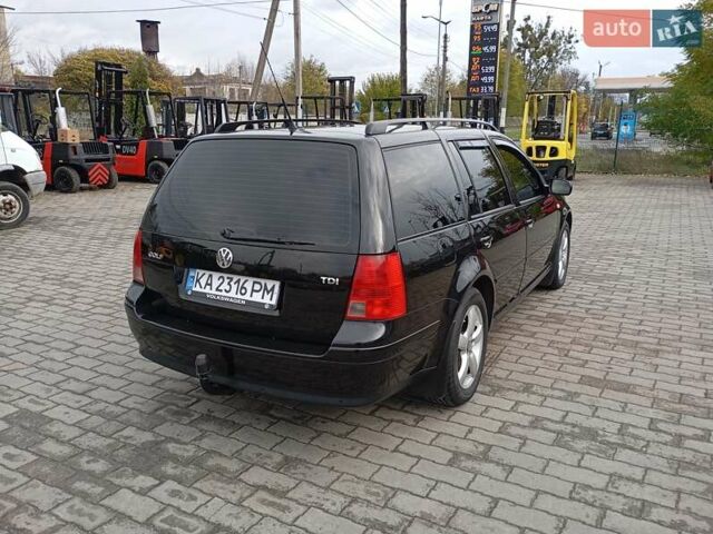 Черный Фольксваген Гольф, объемом двигателя 1.9 л и пробегом 314 тыс. км за 4850 $, фото 4 на Automoto.ua