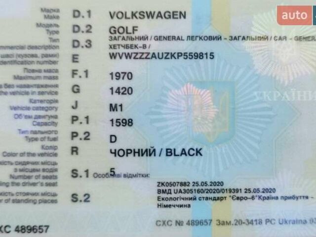 Черный Фольксваген Гольф, объемом двигателя 1.6 л и пробегом 105 тыс. км за 15999 $, фото 2 на Automoto.ua