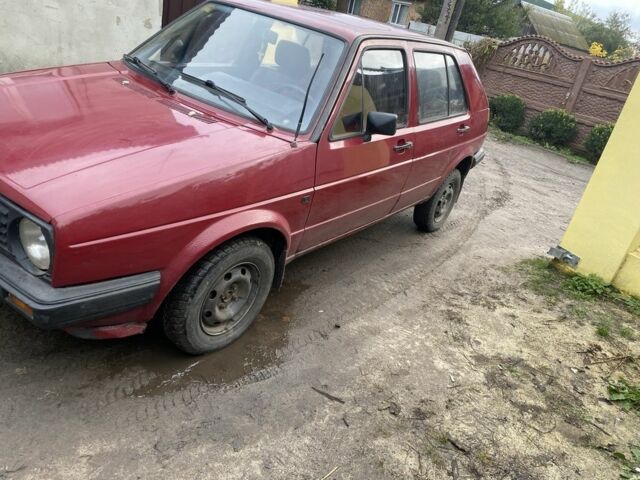 Фольксваген Гольф 1986 у Новгород-Северском на Automoto.ua Червоний Фольксваген Гольф, об'ємом двигуна 1.6 л та пробігом 100 тис. км за 1900 $, фото 1 на Automoto.ua