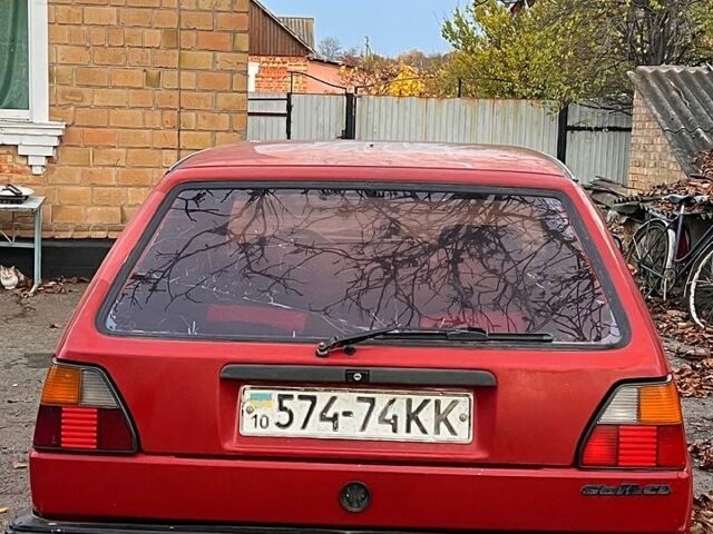 Фольксваген Гольф 1989 в Мироновке на Automoto.ua Красный Фольксваген Гольф, объемом двигателя 1.6 л и пробегом 0 тыс. км за 1000 $, фото 3 на Automoto.ua
