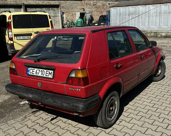 Фольксваген Гольф 1989 у Чернівцях на Automoto.ua Червоний Фольксваген Гольф, об'ємом двигуна 1.6 л та пробігом 426 тис. км за 720 $, фото 5 на Automoto.ua