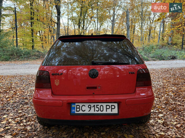 Красный Фольксваген Гольф, объемом двигателя 1.9 л и пробегом 499 тыс. км за 4300 $, фото 12 на Automoto.ua