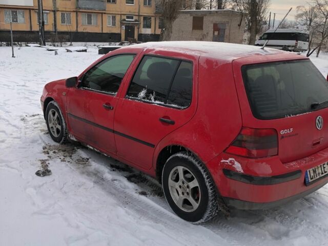 Червоний Фольксваген Гольф, об'ємом двигуна 1.4 л та пробігом 213 тис. км за 2200 $, фото 1 на Automoto.ua