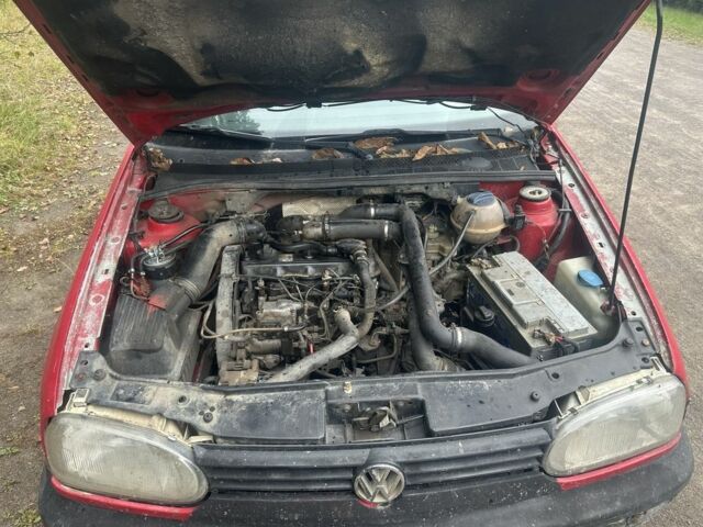 Красный Фольксваген Гольф, объемом двигателя 1.9 л и пробегом 300 тыс. км за 950 $, фото 2 на Automoto.ua