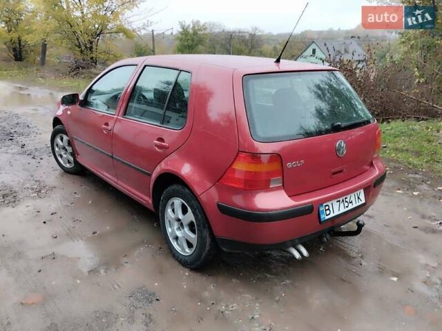 Красный Фольксваген Гольф, объемом двигателя 1.4 л и пробегом 270 тыс. км за 3350 $, фото 5 на Automoto.ua