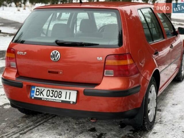Червоний Фольксваген Гольф, об'ємом двигуна 1.6 л та пробігом 185 тис. км за 5250 $, фото 14 на Automoto.ua