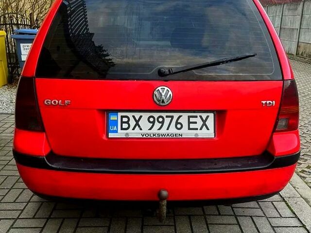 Фольксваген Гольф 1999 в Хмельницком на Automoto.ua Красный Фольксваген Гольф, объемом двигателя 1.9 л и пробегом 330 тыс. км за 5250 $, фото 3 на Automoto.ua