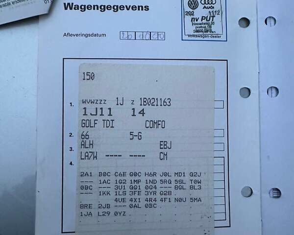 Серый Фольксваген Гольф, объемом двигателя 1.9 л и пробегом 414 тыс. км за 4200 $, фото 90 на Automoto.ua