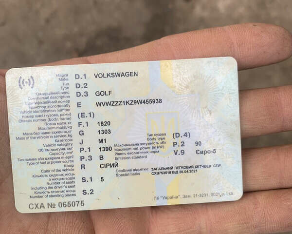 Серый Фольксваген Гольф, объемом двигателя 1.4 л и пробегом 200 тыс. км за 2600 $, фото 19 на Automoto.ua