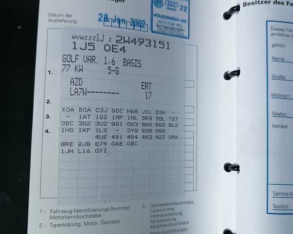 Сірий Фольксваген Гольф, об'ємом двигуна 1.6 л та пробігом 215 тис. км за 5300 $, фото 26 на Automoto.ua