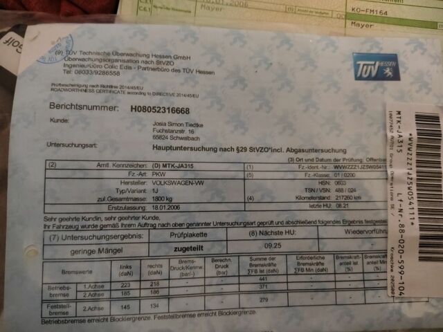 Серый Фольксваген Гольф, объемом двигателя 1.4 л и пробегом 220 тыс. км за 4200 $, фото 8 на Automoto.ua