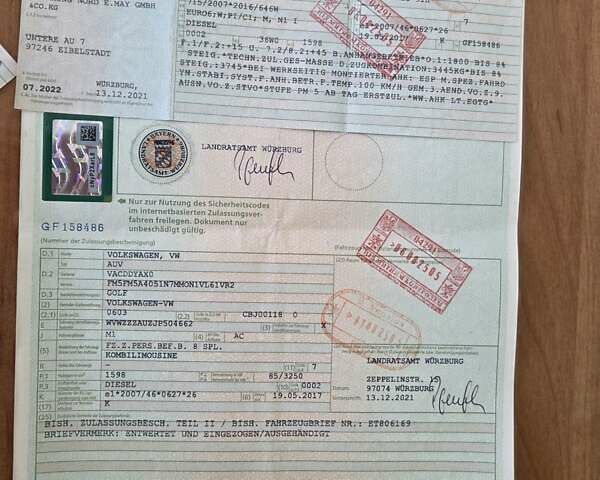 Серый Фольксваген Гольф, объемом двигателя 1.6 л и пробегом 238 тыс. км за 11200 $, фото 37 на Automoto.ua