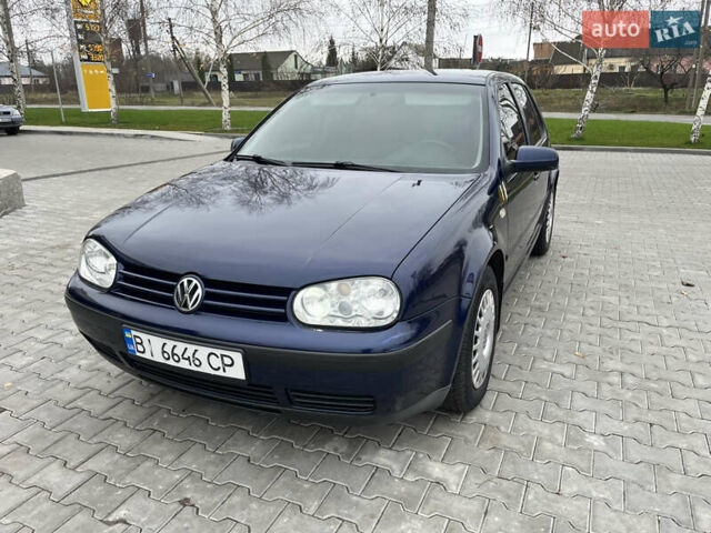 Синий Фольксваген Гольф, объемом двигателя 1.9 л и пробегом 231 тыс. км за 4550 $, фото 1 на Automoto.ua