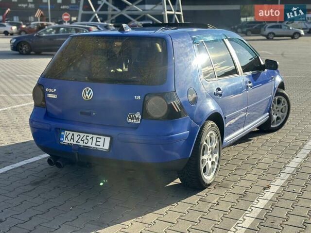 Фольксваген Гольф 1999 у Києві на Automoto.ua Синій Фольксваген Гольф, об'ємом двигуна 1.78 л та пробігом 328 тис. км за 4200 $, фото 3 на Automoto.ua