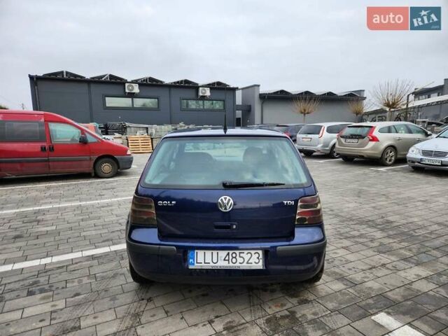 Синий Фольксваген Гольф, объемом двигателя 1.9 л и пробегом 354 тыс. км за 1150 $, фото 4 на Automoto.ua