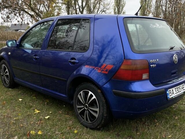 Фольксваген Гольф 2000 в Новоукраинке на Automoto.ua Синий Фольксваген Гольф, объемом двигателя 1.9 л и пробегом 1 тыс. км за 3900 $, фото 1 на Automoto.ua