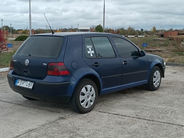 Синий Фольксваген Гольф, объемом двигателя 1.9 л и пробегом 230 тыс. км за 1799 $, фото 1 на Automoto.ua