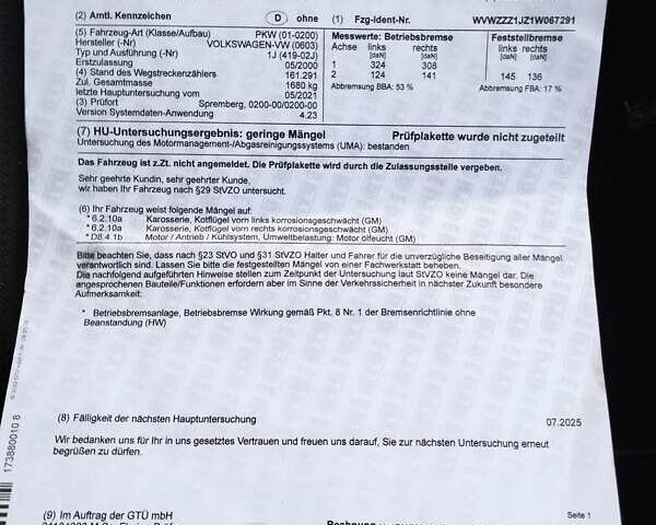 Синий Фольксваген Гольф, объемом двигателя 1.4 л и пробегом 167 тыс. км за 3800 $, фото 9 на Automoto.ua