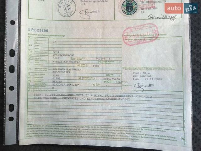 Синий Фольксваген Гольф, объемом двигателя 1.6 л и пробегом 174 тыс. км за 5500 $, фото 62 на Automoto.ua