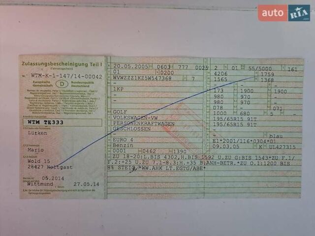 Синій Фольксваген Гольф, об'ємом двигуна 1.4 л та пробігом 178 тис. км за 6000 $, фото 14 на Automoto.ua