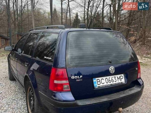 Синий Фольксваген Гольф, объемом двигателя 1.6 л и пробегом 400 тыс. км за 3500 $, фото 1 на Automoto.ua