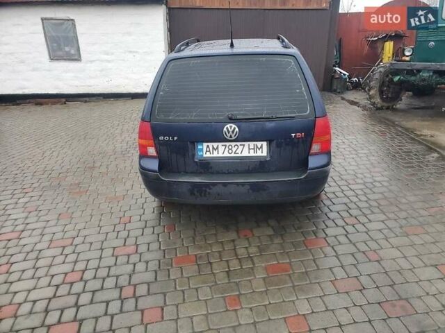 Синий Фольксваген Гольф, объемом двигателя 1.9 л и пробегом 380 тыс. км за 4000 $, фото 1 на Automoto.ua