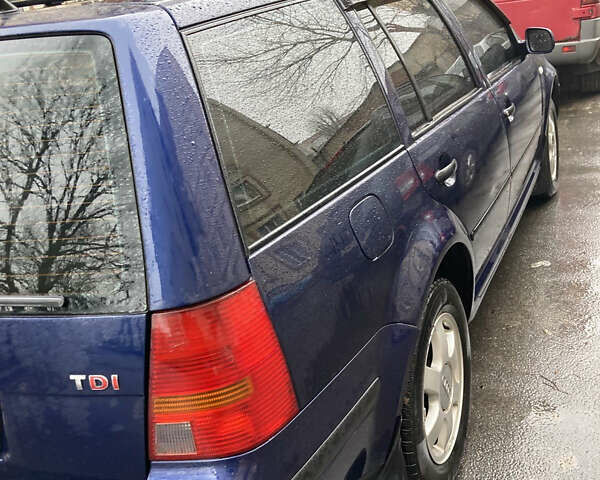 Синий Фольксваген Гольф, объемом двигателя 1.9 л и пробегом 410 тыс. км за 5000 $, фото 1 на Automoto.ua