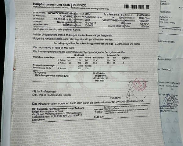 Синій Фольксваген Гольф, об'ємом двигуна 1.6 л та пробігом 248 тис. км за 6800 $, фото 46 на Automoto.ua