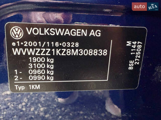 Синій Фольксваген Гольф, об'ємом двигуна 1.6 л та пробігом 218 тис. км за 5799 $, фото 23 на Automoto.ua
