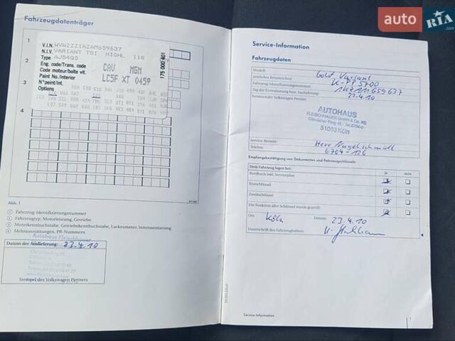 Синий Фольксваген Гольф, объемом двигателя 1.39 л и пробегом 184 тыс. км за 8200 $, фото 18 на Automoto.ua