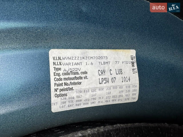 Синий Фольксваген Гольф, объемом двигателя 1.6 л и пробегом 188 тыс. км за 8499 $, фото 32 на Automoto.ua