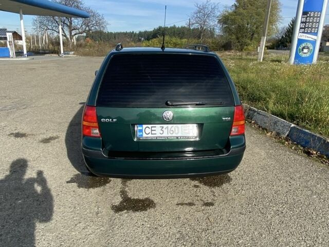 Зеленый Фольксваген Гольф, объемом двигателя 1.9 л и пробегом 218 тыс. км за 4399 $, фото 1 на Automoto.ua