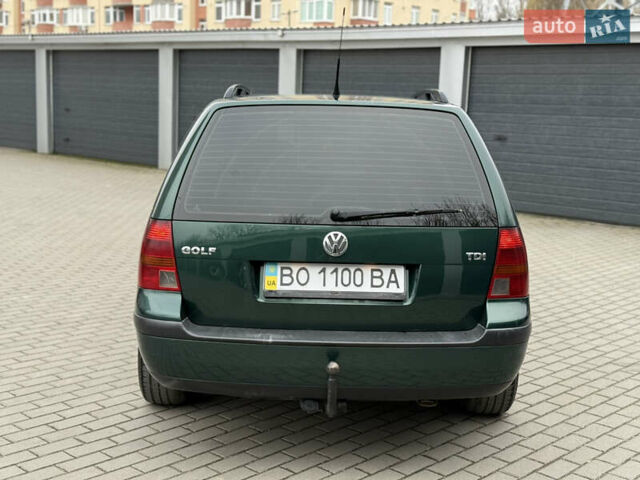 Зеленый Фольксваген Гольф, объемом двигателя 1.9 л и пробегом 377 тыс. км за 4150 $, фото 4 на Automoto.ua