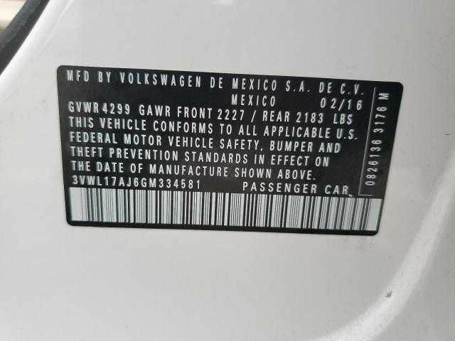 Белый Фольксваген Джетта, объемом двигателя 0 л и пробегом 62 тыс. км за 1100 $, фото 11 на Automoto.ua