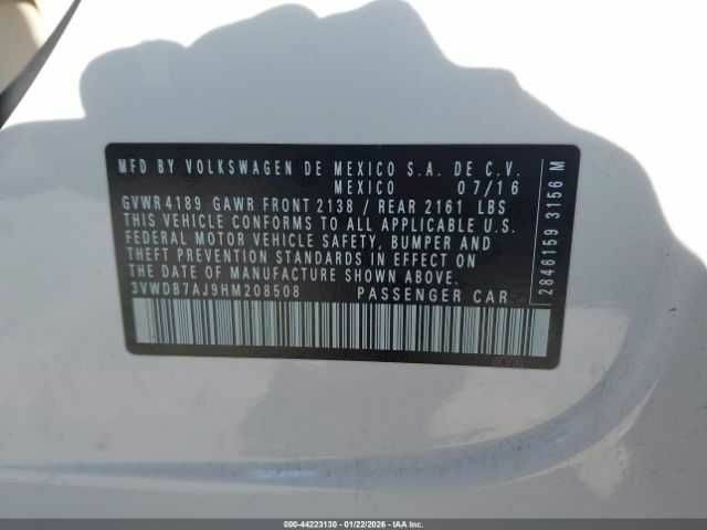 Белый Фольксваген Джетта, объемом двигателя 0 л и пробегом 85 тыс. км за 1500 $, фото 7 на Automoto.ua