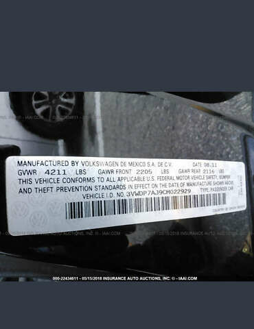 Черный Фольксваген Джетта, объемом двигателя 2.5 л и пробегом 174 тыс. км за 8300 $, фото 52 на Automoto.ua