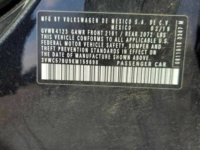 Черный Фольксваген Джетта, объемом двигателя 1.4 л и пробегом 42 тыс. км за 2800 $, фото 11 на Automoto.ua