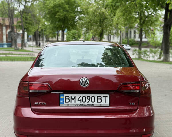 Фольксваген Джетта 2016 в Сумах на Automoto.ua Красный Фольксваген Джетта, объемом двигателя 1.4 л и пробегом 105 тыс. км за 10200 $, фото 5 на Automoto.ua