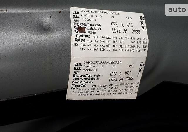 Серый Фольксваген Джетта, объемом двигателя 1.8 л и пробегом 107 тыс. км за 11899 $, фото 48 на Automoto.ua