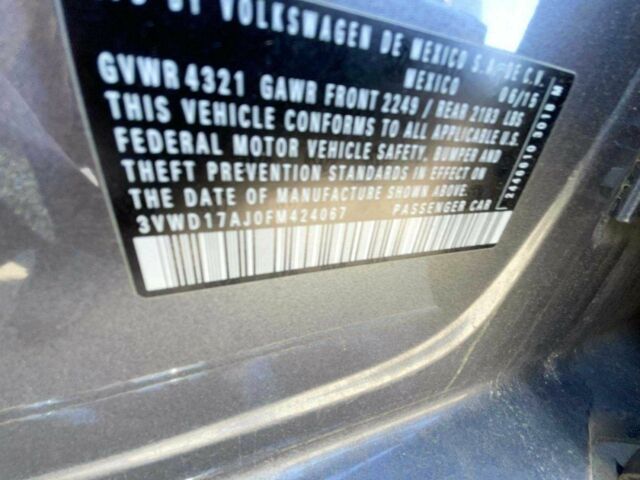 Сірий Фольксваген Джетта, об'ємом двигуна 1.8 л та пробігом 90 тис. км за 9000 $, фото 9 на Automoto.ua