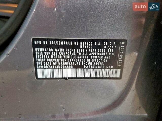 Серый Фольксваген Джетта, объемом двигателя 1.4 л и пробегом 109 тыс. км за 8300 $, фото 18 на Automoto.ua