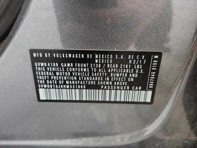Сірий Фольксваген Джетта, об'ємом двигуна 1.4 л та пробігом 74 тис. км за 1300 $, фото 11 на Automoto.ua