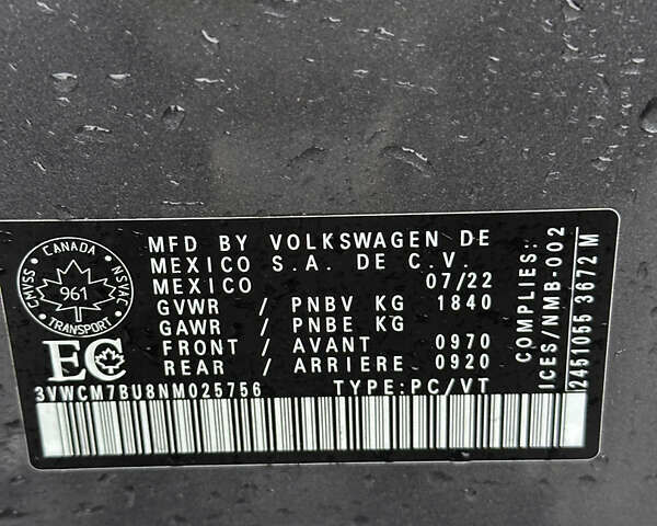 Серый Фольксваген Джетта, объемом двигателя 1.5 л и пробегом 83 тыс. км за 19000 $, фото 10 на Automoto.ua