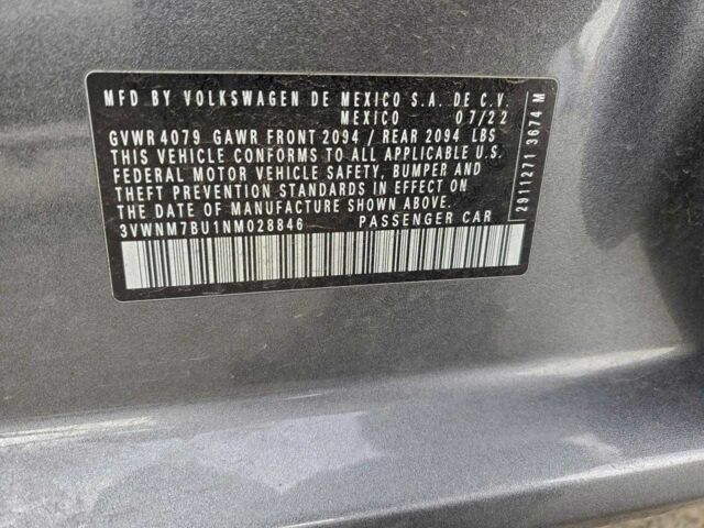Сірий Фольксваген Джетта, об'ємом двигуна 1.5 л та пробігом 47 тис. км за 3000 $, фото 11 на Automoto.ua