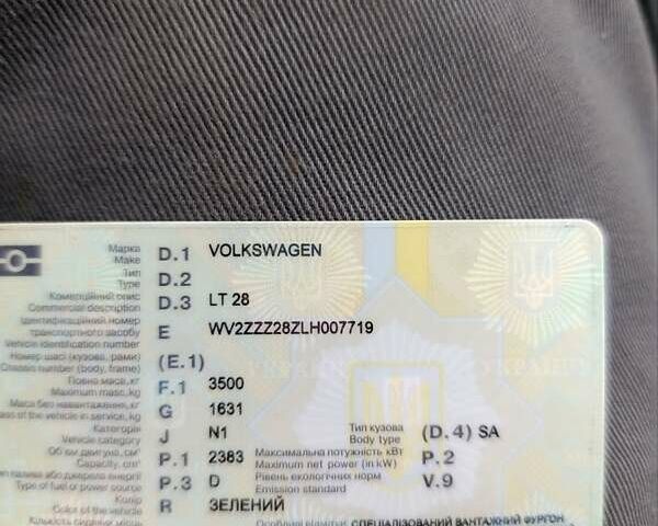 Зеленый Фольксваген ЛТ, объемом двигателя 2.38 л и пробегом 480 тыс. км за 7500 $, фото 18 на Automoto.ua