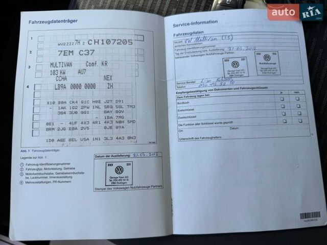 Білий Фольксваген Мультиван, об'ємом двигуна 2 л та пробігом 280 тис. км за 22300 $, фото 82 на Automoto.ua