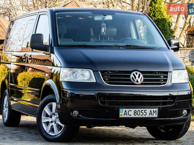 Черный Фольксваген Мультиван, объемом двигателя 2.5 л и пробегом 354 тыс. км за 13900 $, фото 3 на Automoto.ua