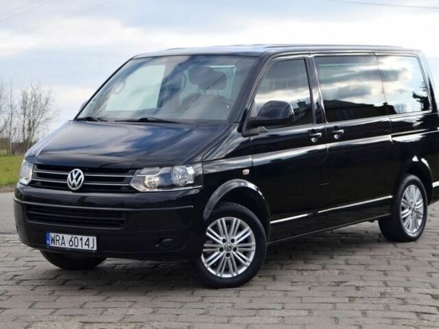 Черный Фольксваген Мультиван, объемом двигателя 2 л и пробегом 195 тыс. км за 9400 $, фото 2 на Automoto.ua